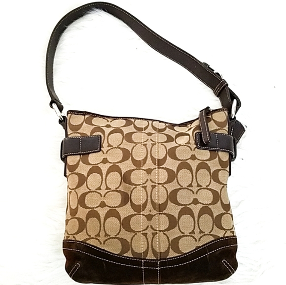 Coach Handbags - SOLD• COACH| Brown Signature Logo Leather Bags